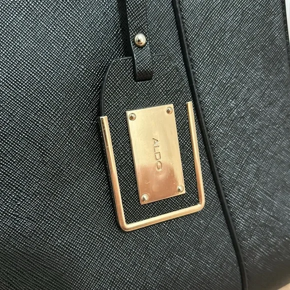 ALDO | Black Faux Leather Handbag - Picture 4 of 7